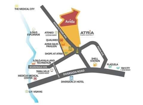 Апарт отель Avida Atria T2-F ,5Mins To Festive Walk And 4 Mins To Iloilo Convention Center Экстерьер фото
